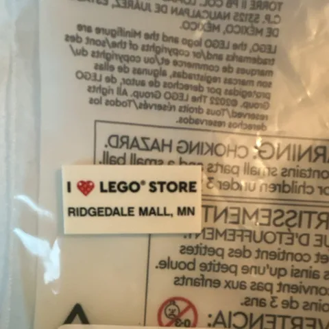 LEGO Store Grand Opening Exclusive Store Tile Ridgedale Mall, MN