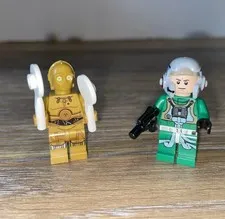 LEGO Star Wars Rebel Pilot A-wing & C-3PO Minifigures From Set 75247 Figure Only