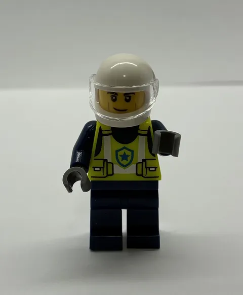 LEGO City Police Officer Minifigure CTY1730 Neon Yellow Vest Helmet 2024