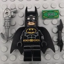 Lego Batman DC Minifigure BAT002 Batman Black Suit Black Mask