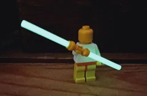 New LEGO Double Lightsaber Light saber GLOW IN THE DARK Star Wars Energy FORCE