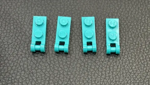 LEGO 60478 Dark Turquoise Plate Modified 1 x 2 with Bar Handle on End Lot 4