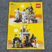 Vintage LEGO 6074 Legoland Castle Instruction Manual Black Falcons 1986