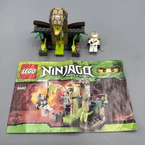LEGO NINJAGO Venomari Shrine #9440 w/ Zane Minifig & Manual-No Box