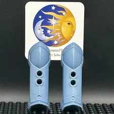LEGO Brand KNIGHTS KINGDOM Large Figure ARMOR Parts ~50629~ PEARL SAND BLUE x2