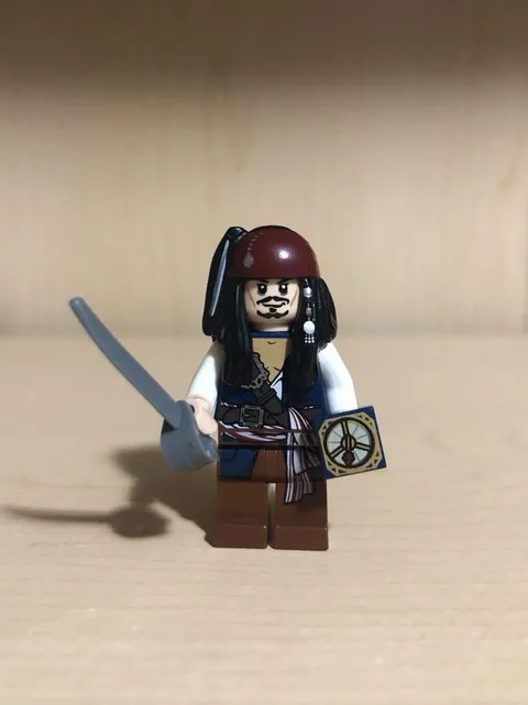 LEGO Pirates of The Caribbean Captain Jack Sparrow Minifigure With Accessories