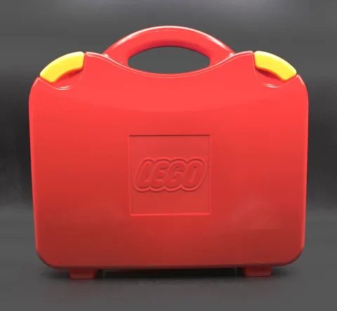 2012 Red Lego Carrying Case With Dividers! Good Condition!