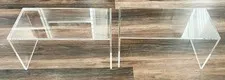 LEGO Store Display Acrylic Plexiglass Clear Shelf Risers NEW - Lot of 2