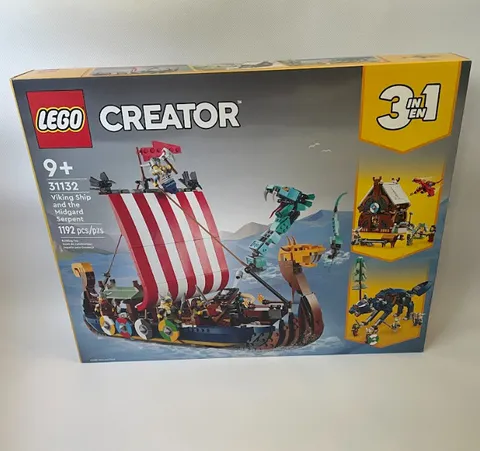 BRAND NEW LEGO Creator: Viking Ship and the Midgard Serpent (31132) Sealed Box
