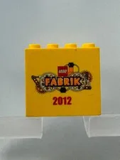 Lego Collectible Brick Custom Brick 2x4x3 Yellow Lego Factory 2012