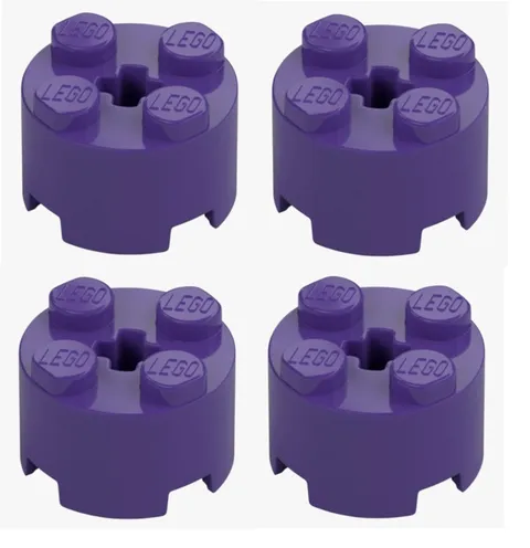 LEGO ® 4x round brick 2x2 medium Lilac purple 6143 round brick 4622176 cross axis New