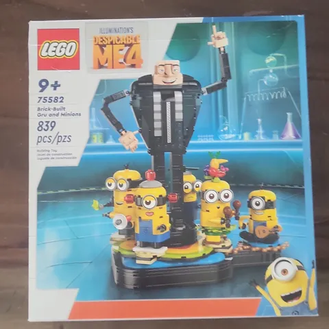 LEGO Brick-Built Gru and Minions Despicable Me 4 Set 75582 839 Pieces