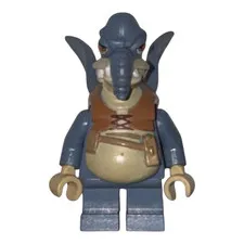 LEGO Star Wars Minifigure: Watto, Blue Winged Toydarian, Brown Harness