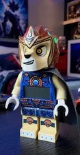 LEGO Legends of Chima Laval Minifigure w/ Helmet and Black Cape / Alarm Clock