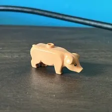 LEGO Pig Figure Nougat w/ Black Eyes White Pupils - 87621pb01