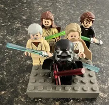 LEGO Star Wars Minifigure SL Kylo Ren, Obi-Wan, Old Luke, Anakin, Qui-Gon Jinn