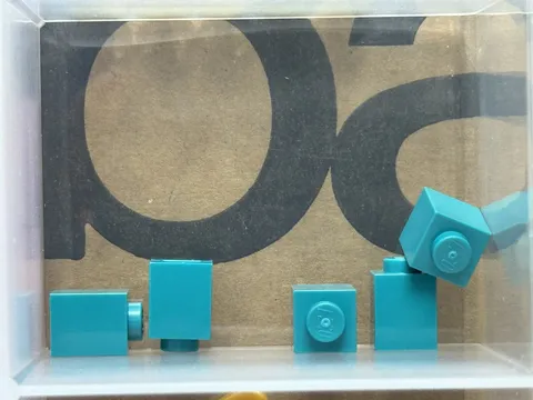 LEGO Parts - Dark Turquoise Brick 1 x 1 - No 3005 - QTY 5