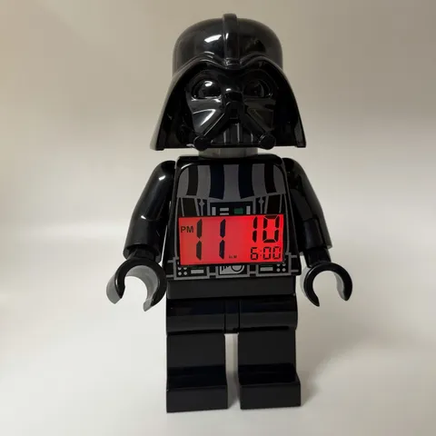 Star Wars Lego Darth Vader Alarm Clock, Poseable, Tested and Working