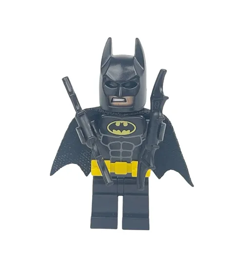 LEGO Minifigure Batman Black Suit Yellow Utility Belt & 2 Batarangs Super Heroes