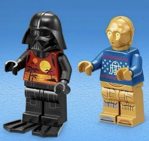 LEGO Star Wars Minifigure Lot Darth Vader and C-3PO Set 75340 (Great Condition!)