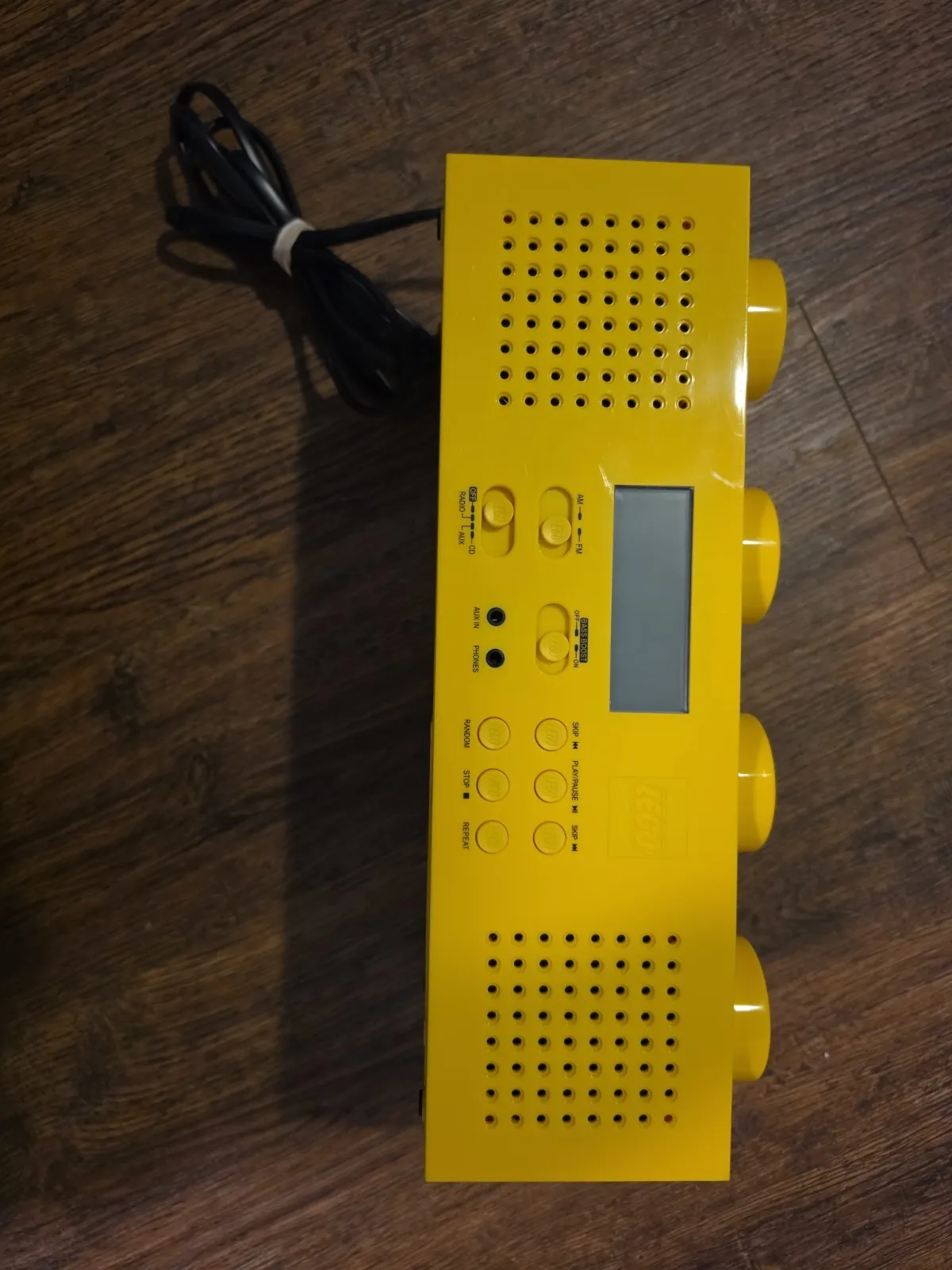 LEGO Yellow Brick CD Player FM AM Radio Boombox Portable LG11013 Works Tested!