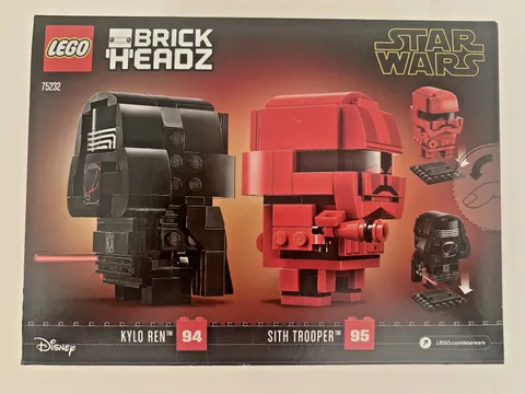 LEGO STAR WARS BRICKHEADZ (75232) Kylo Ren & Sith Trooper ~New~