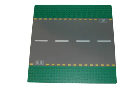 Lego® Street Base Plate Pad 32x32 Straight with Marking GREEN