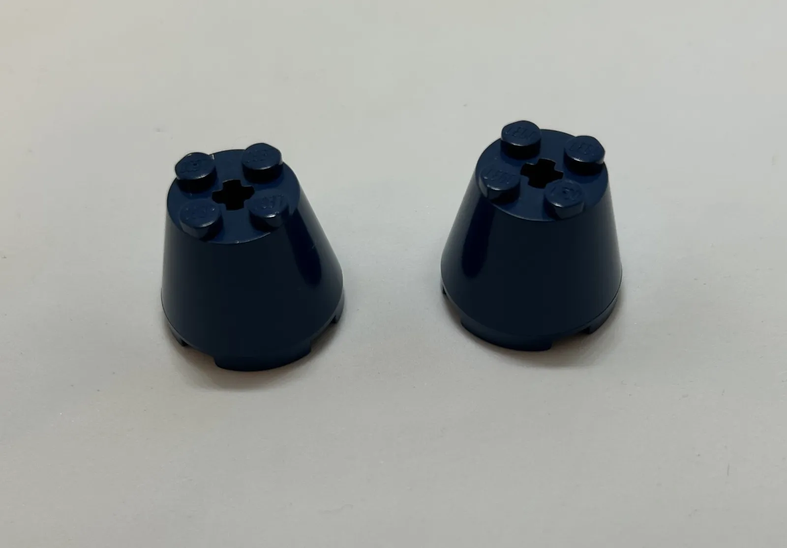 Lego 6233 3x3x2 cone dark blue x2