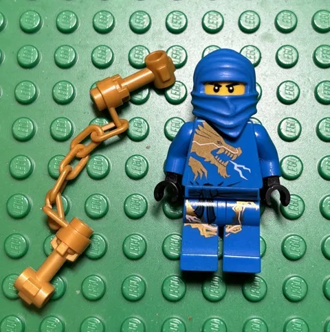 Official LEGO Ninjago Jay DX Minifigure-Njo0016 Mint Condition With Nunchucks