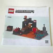 LEGO Minecraft Illustrated Instruction Manual Booklet 21185 Nether Bastion EN