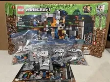 Lego Minecraft !! 21147 The Bedrock Adventures Used All Pieces And Figures