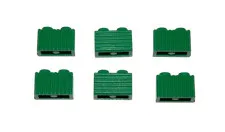 6 Lego® TRAIN Railway 9V RC 2x1 Brick with Grille Grill GREEN