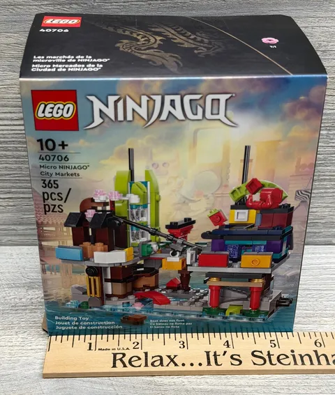 LEGO Ninjago Micro City Markets 40706 Building Set 365 Pieces New Sealed