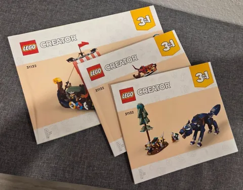 LEGO® Creator 31132 Viking Ship & The Midgard Serpent Instruction Manuals Only!