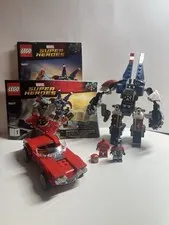 LEGO Marvel: Iron Man: Detroit Steel Strikes (76077) 90% Comp. -READ DESCRIPTION