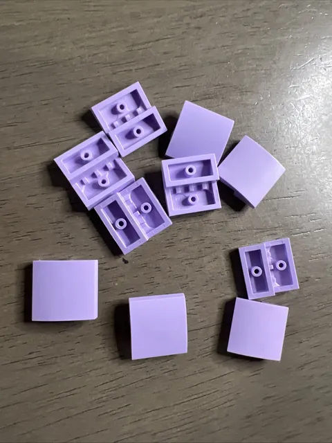 LEGO 15068 Lavender Slope, Curved 2 x 2 x 2/3 - 10 Pieces