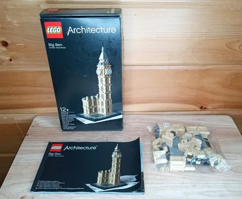LEGO Architecture Big Ben 21013 Complete w/ Box Instructions Retired Set