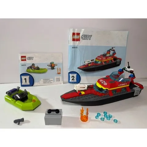 Lego City Fire Rescue Boat #60373 - no figures