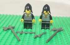 VTG Lego Knights Kingdom I Lot of 2 w/Swords/accessory Minifigure Soldier Custom