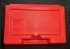 Vintage 1982 LEGO Red Carrying Case Storage Box with handle Approx. 11x8
