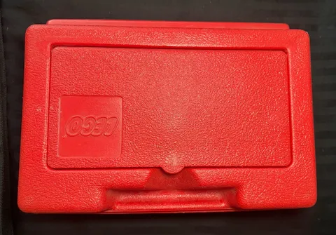 Vintage 1982 LEGO Red Carrying Case Storage Box with handle Approx. 11x8