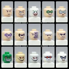 LEGO Batman I 2006 Custom Heads- YOU PICK! Joker, Nightwing, Scarecrow etc!