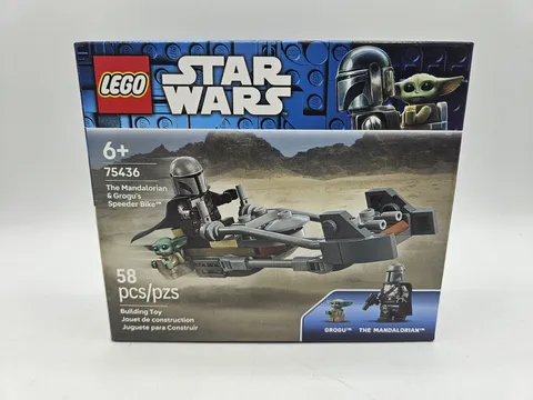 LEGO 75436 Star Wars The Mandalorian & Grogu’s Speeder Bike Building Set NEW 