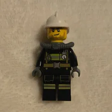 LEGO Diver/Scuba Minifigure Black Outfit White Helmet w/ Air Tank Apparatus