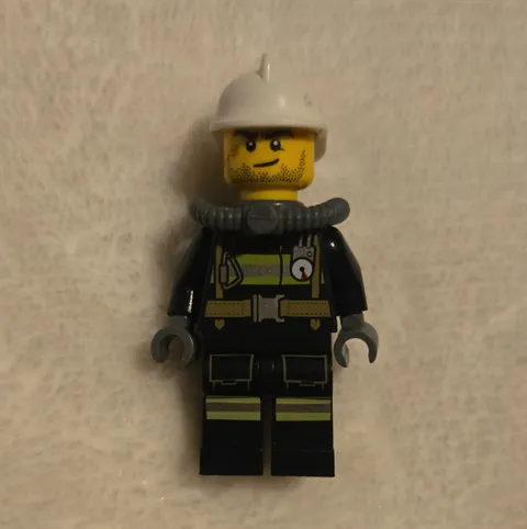 LEGO Diver/Scuba Minifigure Black Outfit White Helmet w/ Air Tank Apparatus