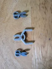 LEGO Flat Silver Minifigure Scissors Clamp Tool Shears Cutters (x3)
