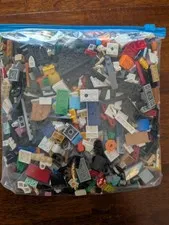 2lb 2 Pound LEGO Bulk Mixed Assorted Lot, Bricks Blocks Parts Pieces AS PICTURED
