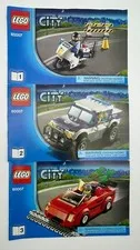 LEGO City 60007 Police High Speed Chase Manuals Only 1,2,3