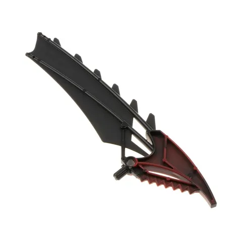 1x LEGO Bionicle Weapon Wings Black Red Ribs Shield Blade 8691 60350pb01
