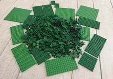 LEGO Assorted Bulk Lot Green, Dark & Bright Green - 1lb, 1.1 Oz - LEGO Green